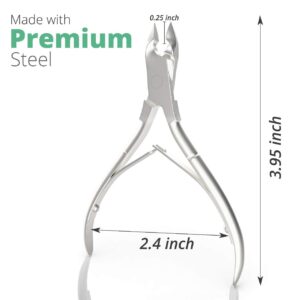 Cuticle Trimmer Stainless Steel Silver Manicure Tool - Image 2
