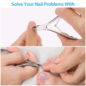 Cuticle Trimmer Tool Stainless Steel Silver 3 Pack - Image 4