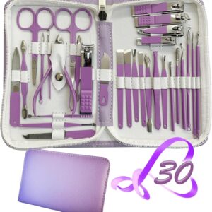 Manicure Set 30 Piece Nail Clipper Kit - Image 10