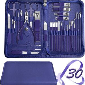 Manicure Set 30 Piece Nail Clipper Kit - Image 12