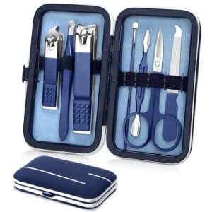 Manicure Set Nail Clippers Grooming Kit Travel Case - Image 12
