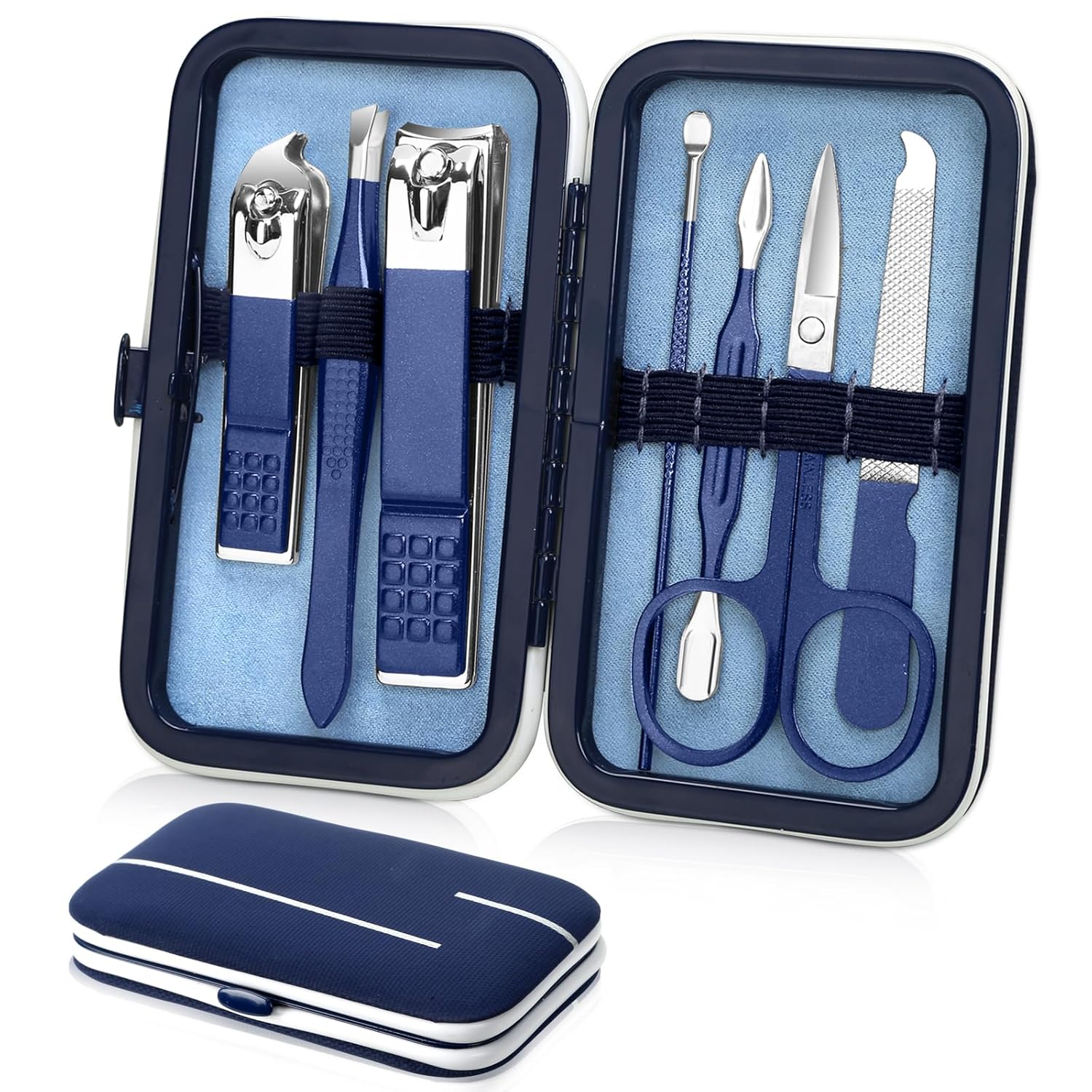 Manicure Set Nail Clippers Grooming Kit Travel Case - Image 12