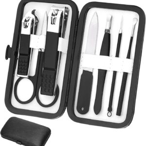 Manicure Set Nail Clippers Grooming Kit Travel Case - Image 13