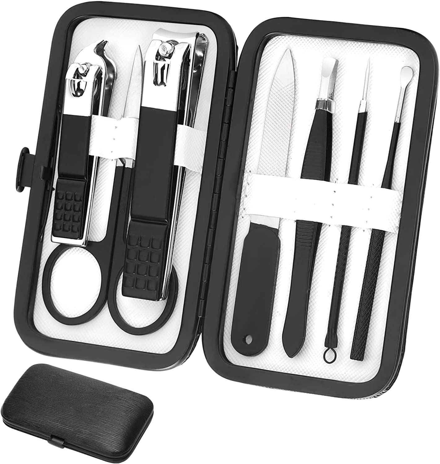 Manicure Set Nail Clippers Grooming Kit Travel Case - Image 13