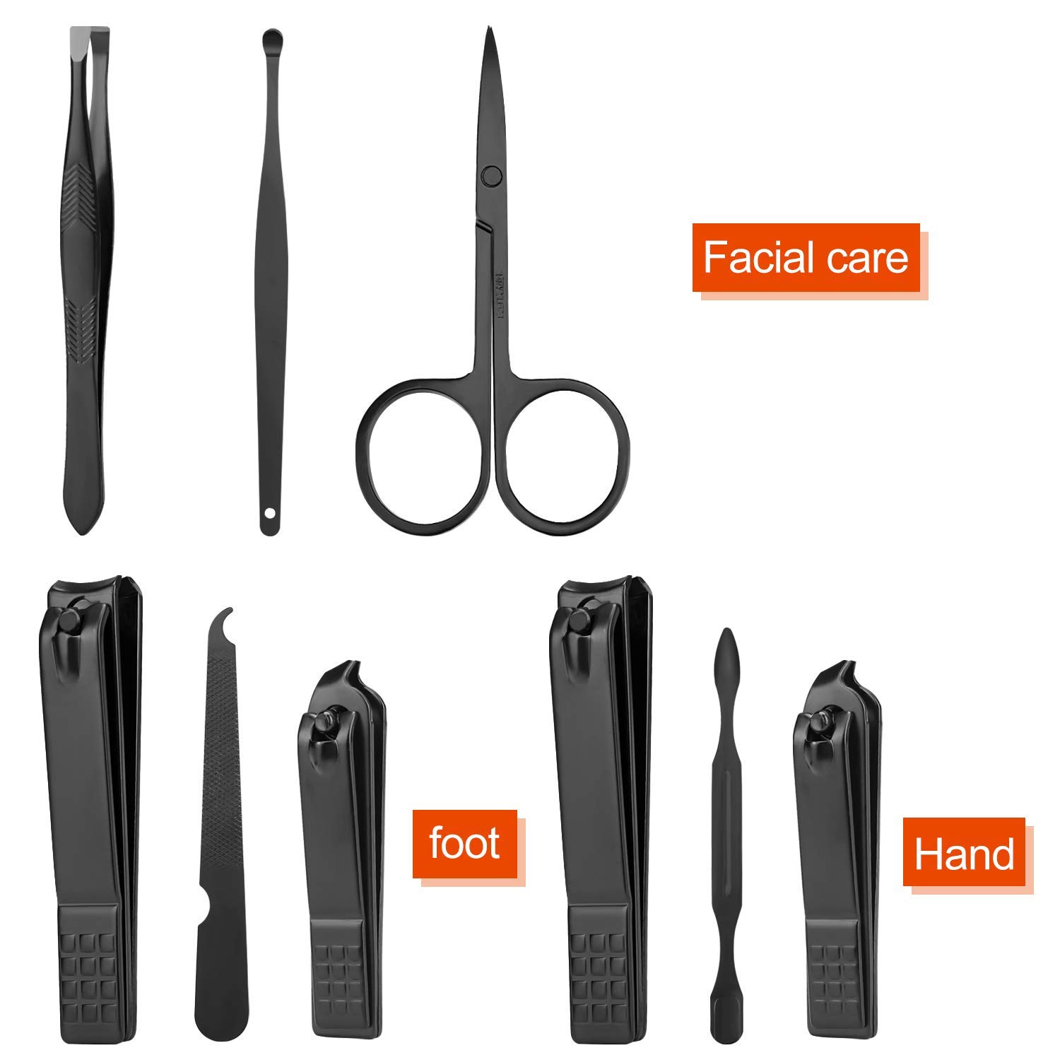 Manicure Set Nail Clippers Grooming Kit Travel Case - Image 2