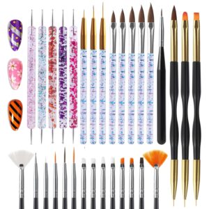 Nail Art Brush Set 32 Pieces Double-ended - Image 10