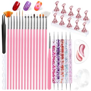 Nail Art Brush Set 32 Pieces Double-ended - Image 11