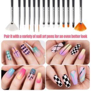 Nail Art Brush Set 32 Pieces Double-ended - Image 2