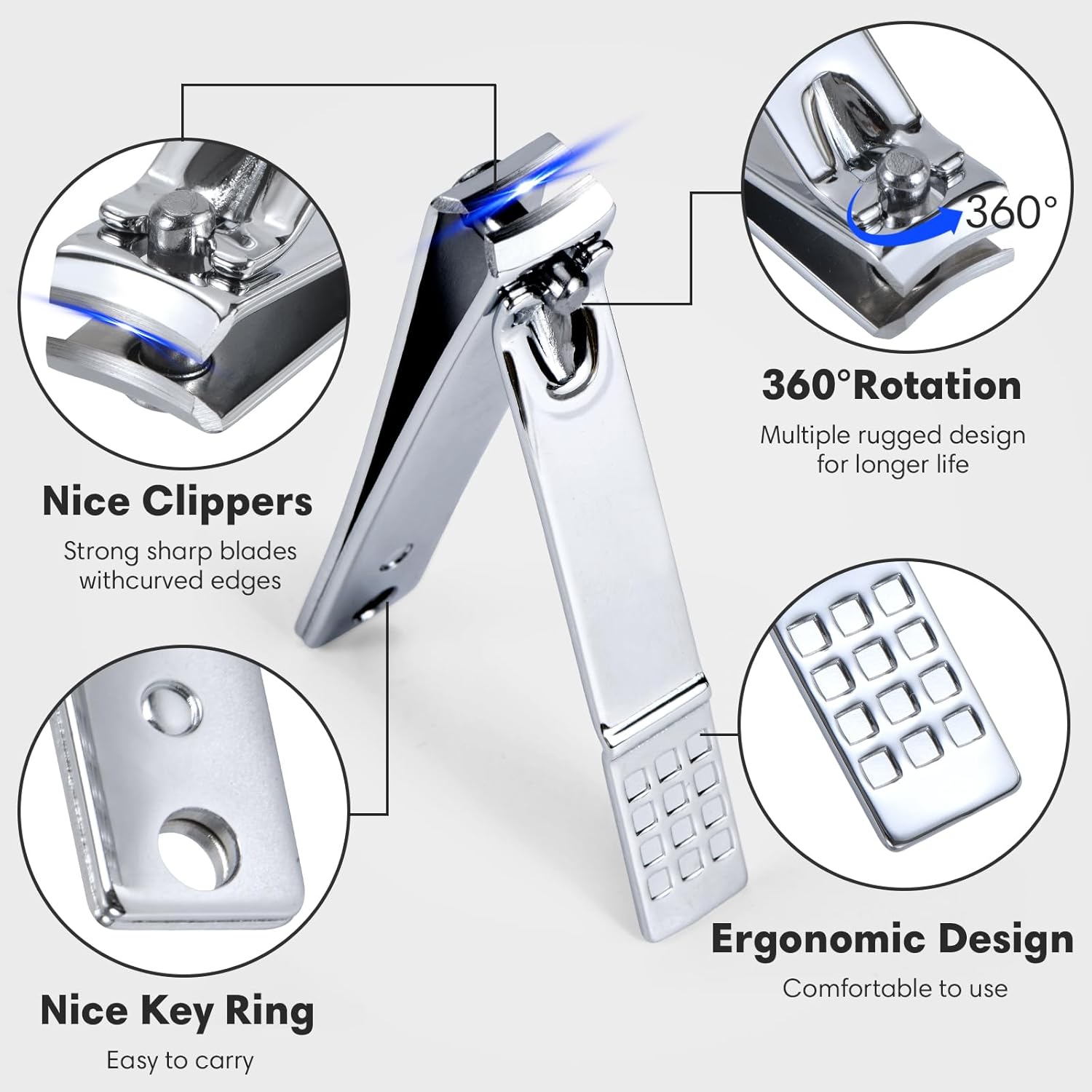 Nail Clippers Set Stainless Steel 18 Piece - Image 2