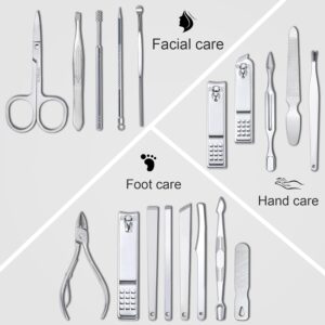 Nail Clippers Set Stainless Steel 18 Piece - Image 3
