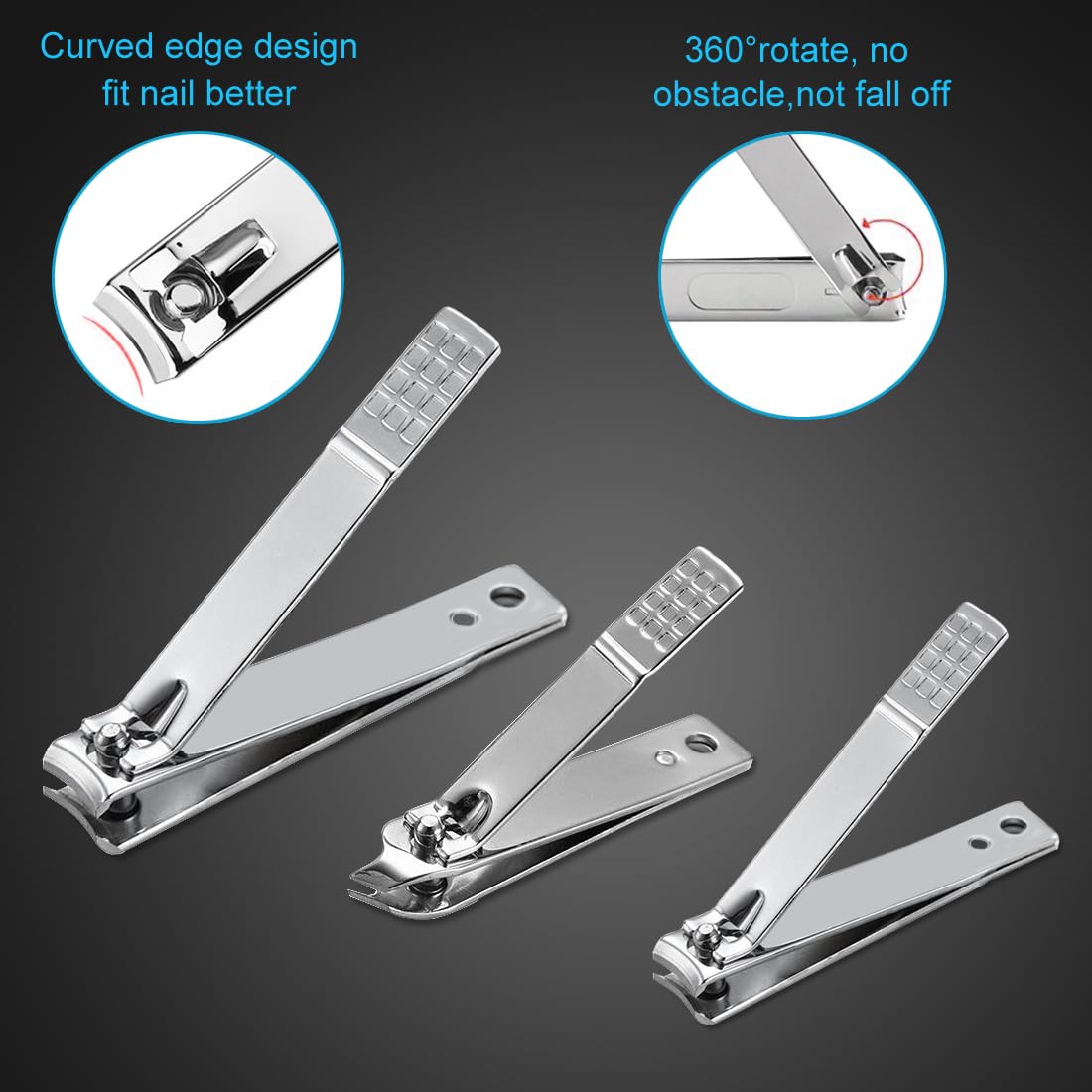 Nail Clippers Set Stainless Steel 18 Piece - Image 9