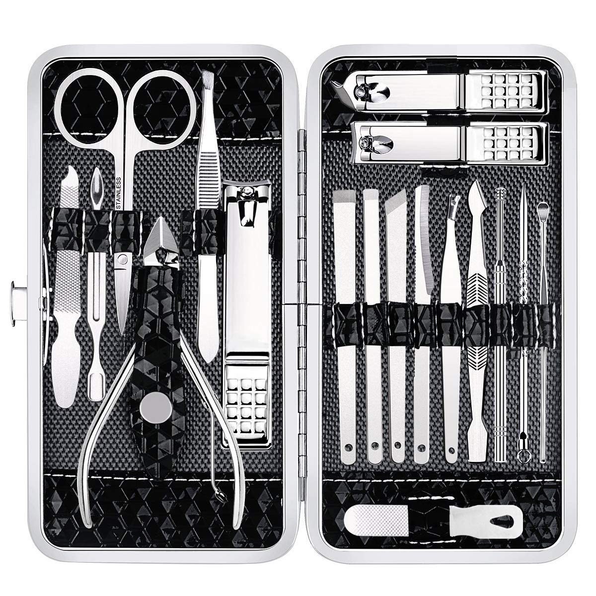 Nail Clippers Set Stainless Steel 18 Piece