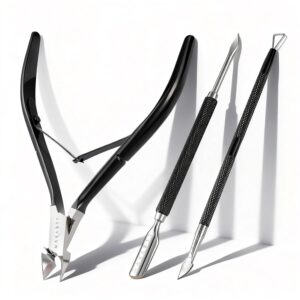 Nail Cuticle Trimmer Set Stainless Steel Pink 3 Pieces - Image 12