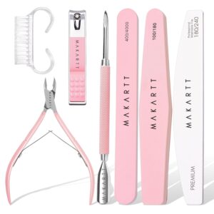 Nail Cuticle Trimmer Set Stainless Steel Pink 3 Pieces - Image 14