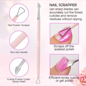 Nail Cuticle Trimmer Set Stainless Steel Pink 3 Pieces - Image 5